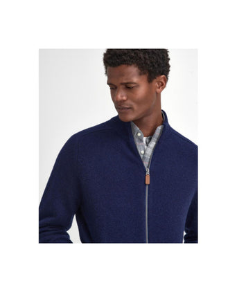 Barbour Talder Zip Through | Navy Blue