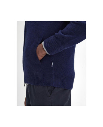 Barbour Talder Zip Through | Navy Blue