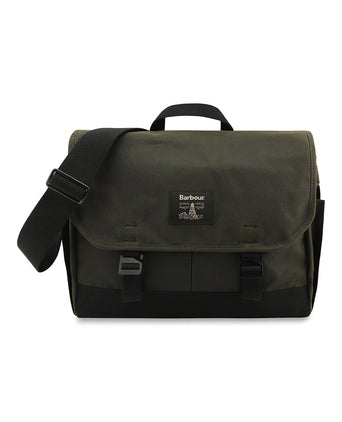 Barbour Field Wax Messenger | Green