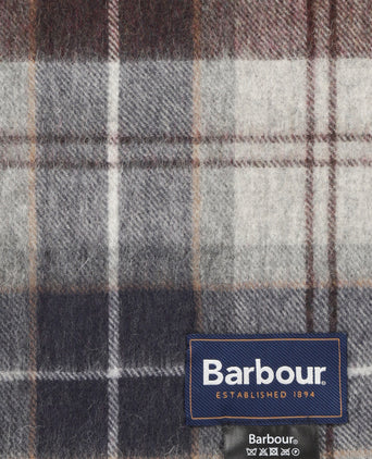 Barbour Brack Patchwork Tartan Scarf | Blue