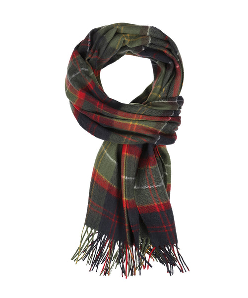 Barbour Brack Patchwork Tartan Scarf | Red