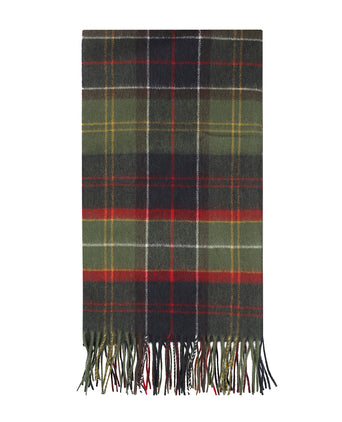 Barbour Brack Patchwork Tartan Scarf | Red