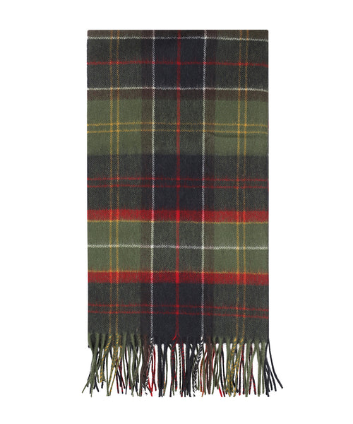 Barbour Brack Patchwork Tartan Scarf | Red