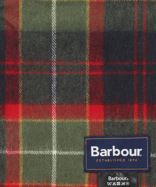 Barbour Brack Patchwork Tartan Scarf | Red