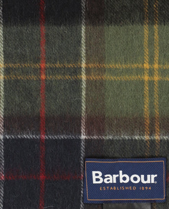 Barbour Brack Patchwork Tartan Scarf | Rood