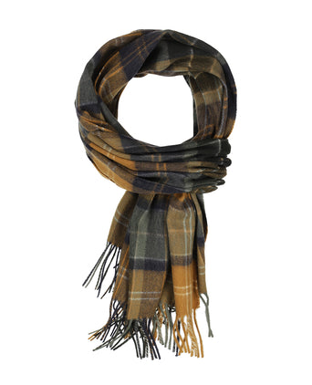 Barbour Brack Patchwork Tartan Scarf | Green