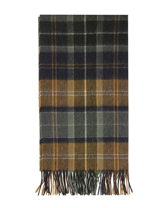 Barbour Brack Patchwork Tartan Scarf | Green