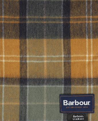 Barbour Brack Patchwork Tartan Scarf | Green