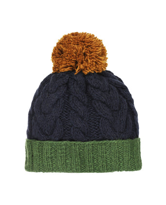 Muts Wol Fleece Lining | Blauw