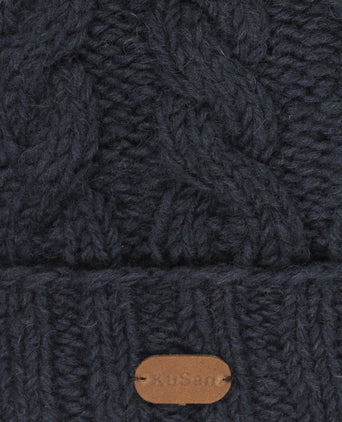 Muts Wol Fleece Lining | Navy Blauw
