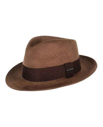 Stetson Fedora Woolfelt Suede | Brown