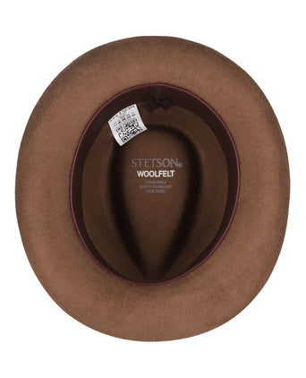 Stetson Fedora Woolfelt Suede | Brown