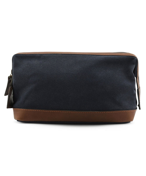 Canvas Gladstone Washbag | Navy Blue