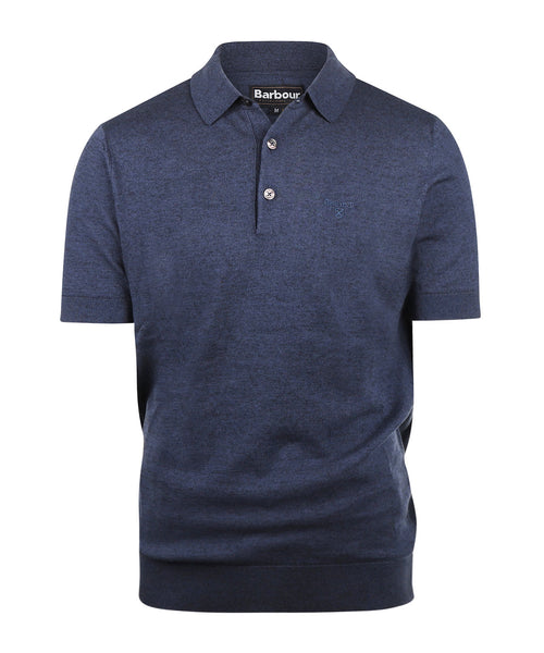 Barbour Buston Knit Polo | Navy Blauw