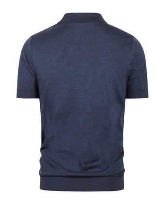 Barbour Buston Knit Polo | Navy Blue