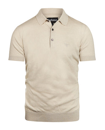 Barbour Buston Knit Polo | White
