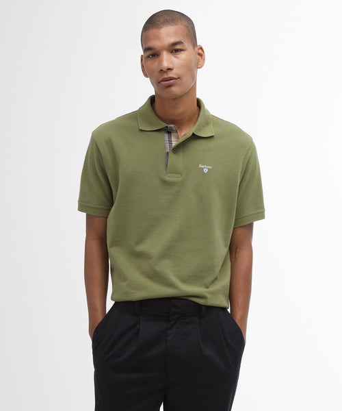 Barbour Tartan Pique Polo | Green