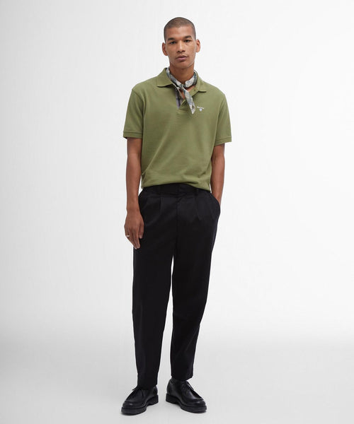 Barbour Tartan Pique Polo | Green
