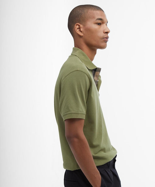 Barbour Tartan Pique Polo | Green