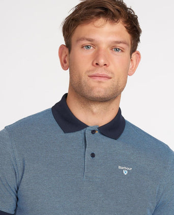 Barbour Polo Essential Sports Mix | Night Blue
