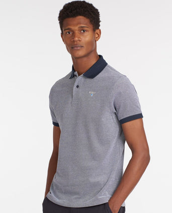Barbour Polo Essential Sports Mix | Navy Blue