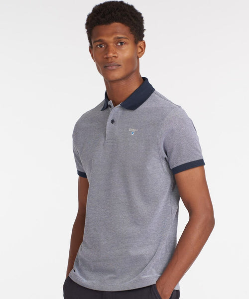 Barbour Polo Essential Sports Mix | Navy Blue