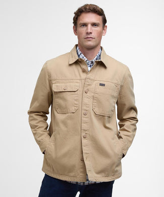 Barbour Lingfield Canvas Overshirt | Beige Barbour Lingfield Canvas Overshirt | Beige