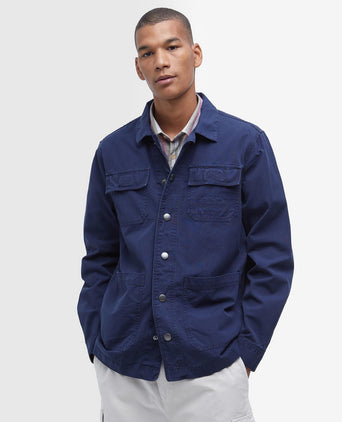 Barbour Grindle Cargo Overshirt | Navy Blue