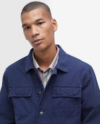 Barbour Grindle Cargo Overshirt | Navy Blue
