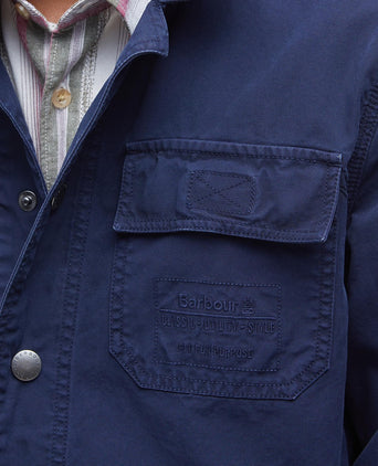 Barbour Grindle Cargo Overshirt | Navy Blue