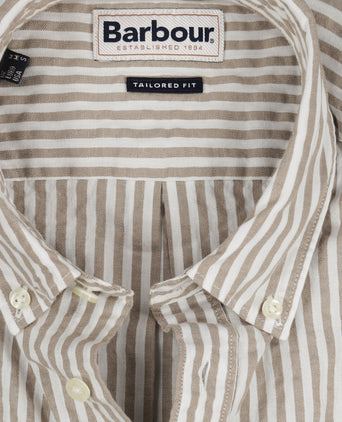 Barbour Cresswell Seersucker Shirt Short Sleeve | Beige