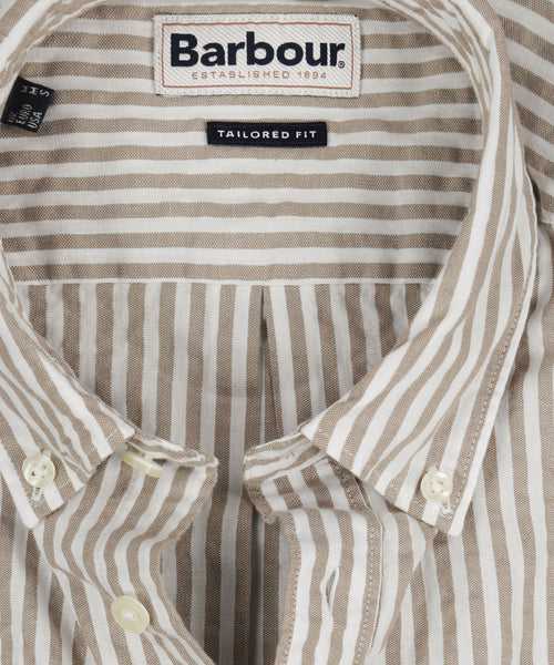 Barbour Cresswell Seersucker Shirt Short Sleeve | Beige