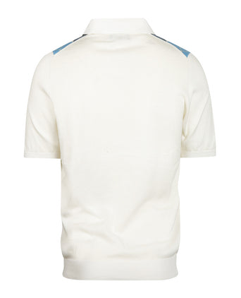 Argyle Polo Short Sleeve | White