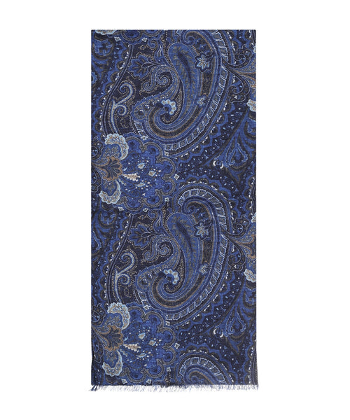 Scarf Wool/Cashmere/Silk | Blue