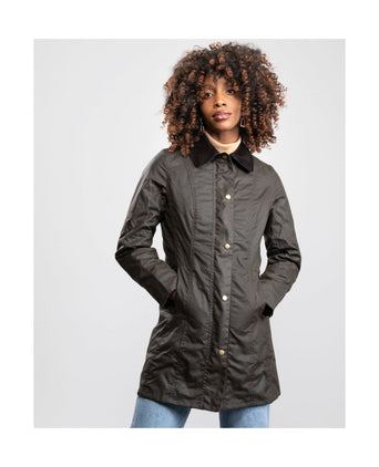 Barbour Belsay Wax Jacket Women | Olive