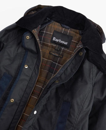 Barbour Bower Wax Jacket Dames | Navy Blauw