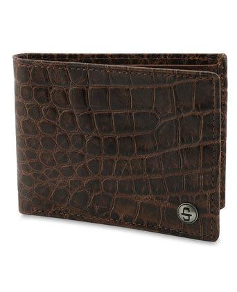 Stetson Croco Embossed Wallet | Brown