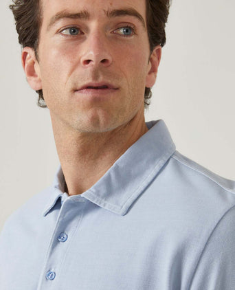Casual Piqué Polo Short Sleeve | Blue