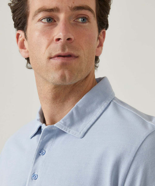 Casual Piqué Polo Short Sleeve | Blue