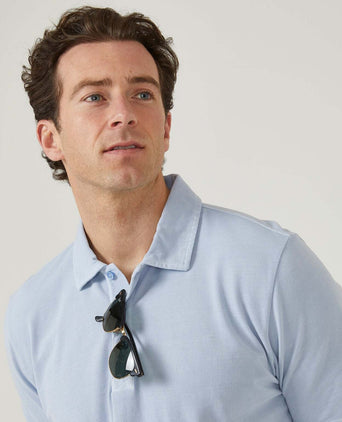 Casual Piqué Polo Short Sleeve | Blue