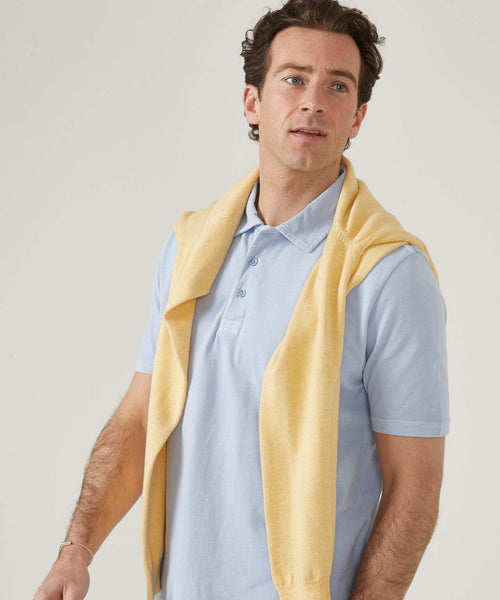 Casual Piqué Polo Short Sleeve | Blue