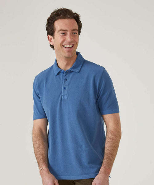 Casual Piqué Polo Short Sleeve | Blue