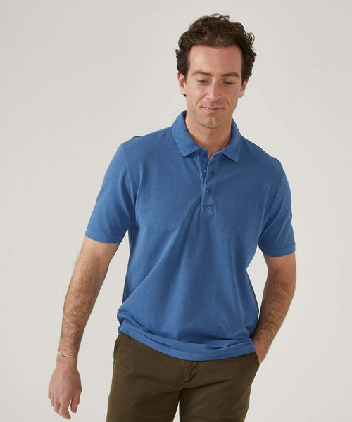 Casual Piqué Polo Short Sleeve | Blue