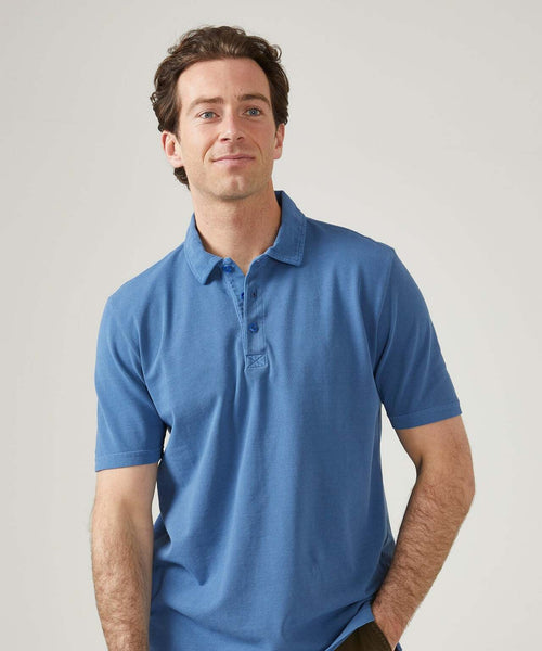 Casual Piqué Polo Short Sleeve | Blue