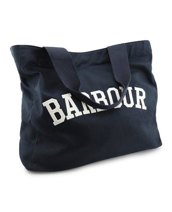 Barbour Logo Holiday Tote Bag | Blauw