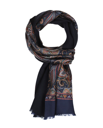 Scarf Silk/Wool | Blue