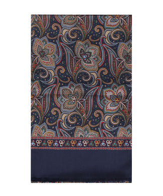 Scarf Silk/Wool | Blue Scarf Silk/Wool | Blue