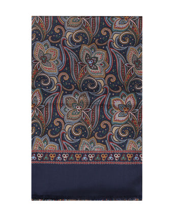 Scarf Silk/Wool | Blue