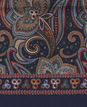 Scarf Silk/Wool | Blue