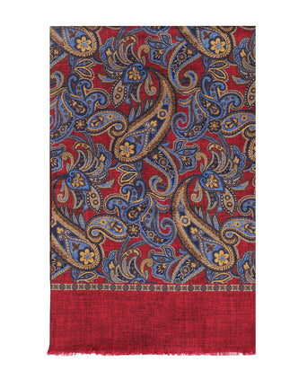 Scarf Silk/Wool | Red